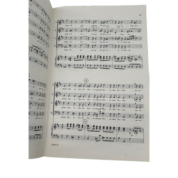 Vintage Missa Brevis W A Mozart Choral Music Songbook SATB & Piano - Picture 4 of 7